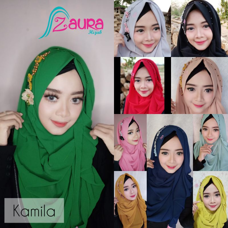 Zaura hijab Pasmina Instan Kamila