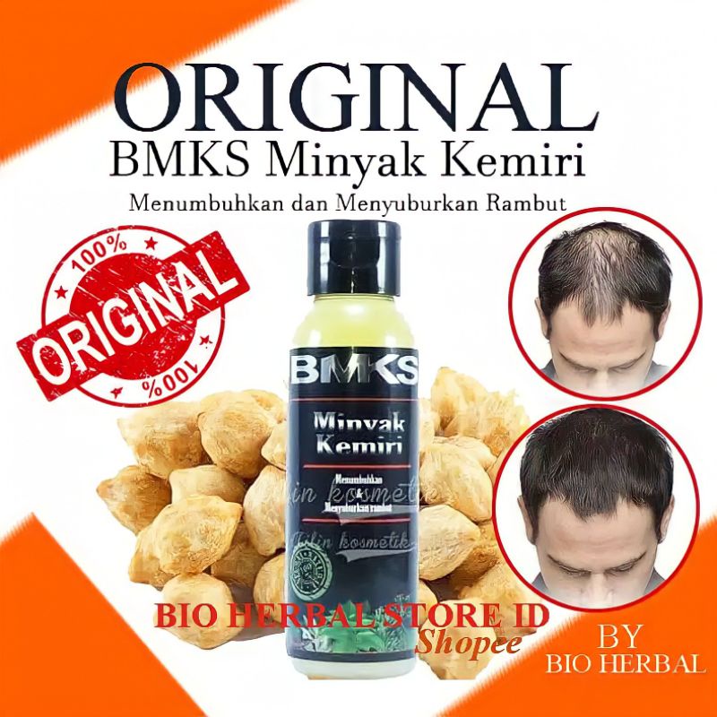 PENYUBUR RAMBUT AMPUH BMKS MINYAK KEMIRI 100ml ORIGINAL BPOM