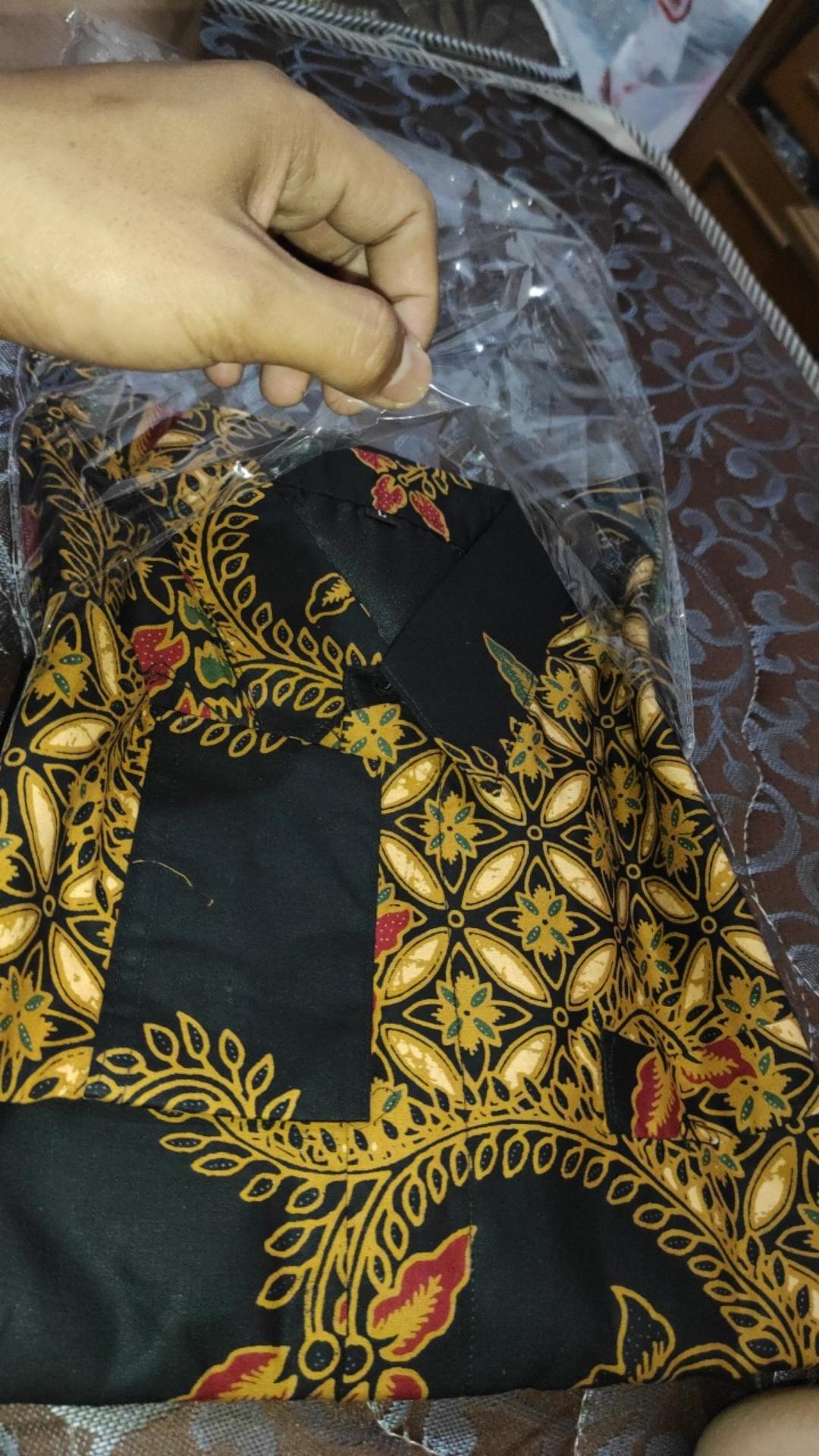 Tri Tungga Cabut Sogan Kemeja Batik Pria Katun Cabut Primisima Full Furing