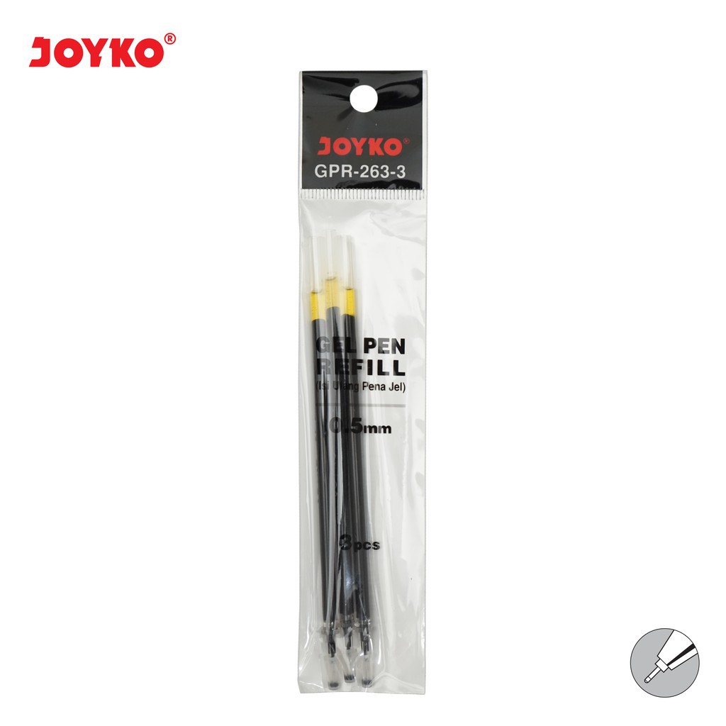 

Gel Pen Refill / Isi Ulang Pen / Isi Pulpen Joyko GPR-263-3 / 0.5 mm / Joyko Original