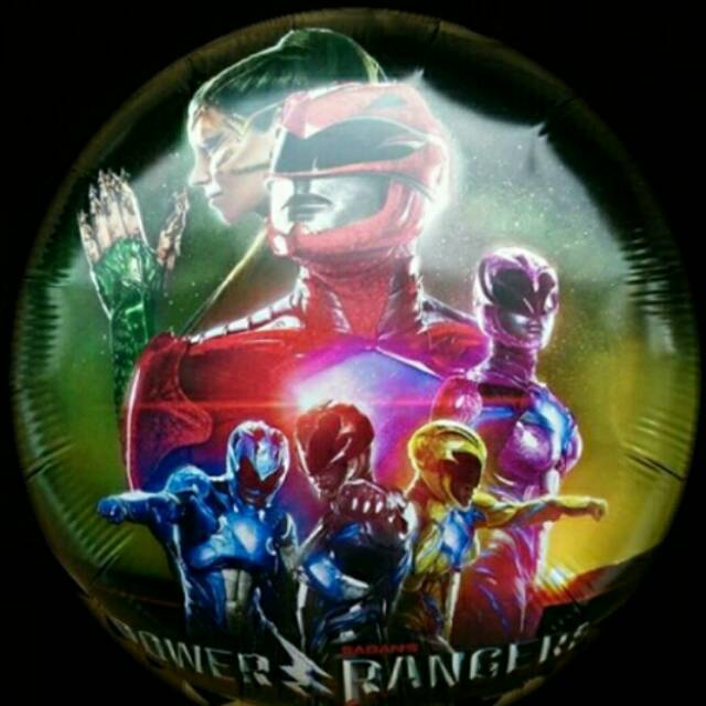 Balon bulat power rangers 40cm