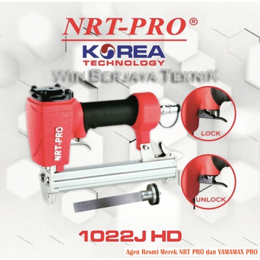 

NRT-PRO 1022 J HD Air Nail Gun Nailer Alat Paku Tembak U Staples Stapler Angin Mesin 1022J HD