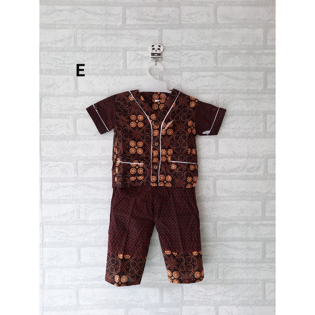 SETELAN PIYAMA BATIK ANAK