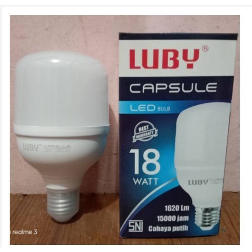 Lampu LED 18 Watt Luby Capsule Cool DayLight Luby 18 Watt Tabung
