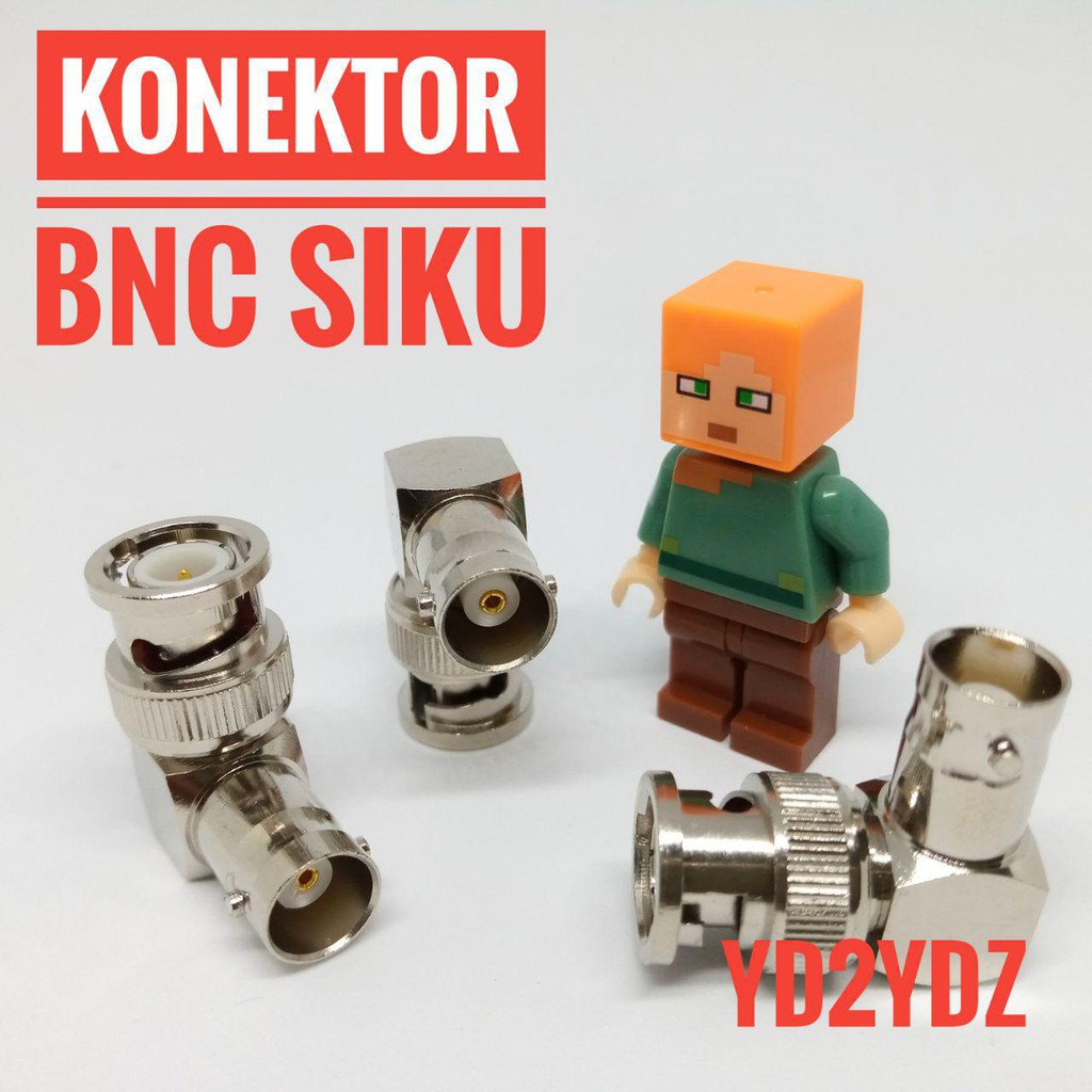 konektor bnc male to bnc female siku connector converter right angle antenna radio bnc ht yaesu icom sambungan antena coaxial antenna