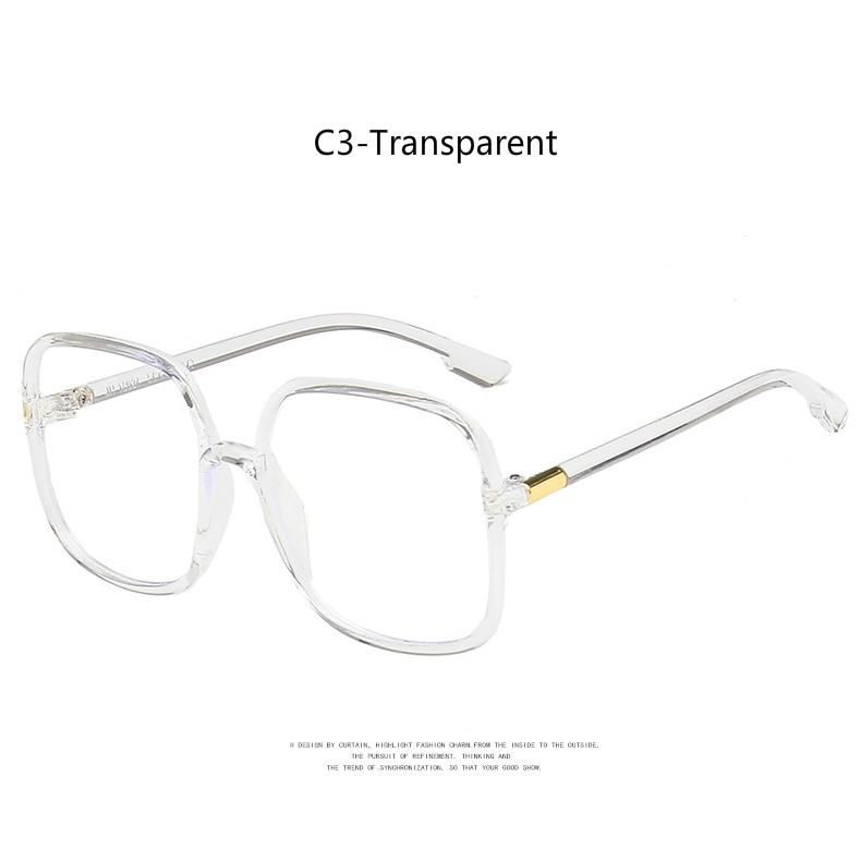 Fashion Anti-Blu-ray Large Frame Square Glasses