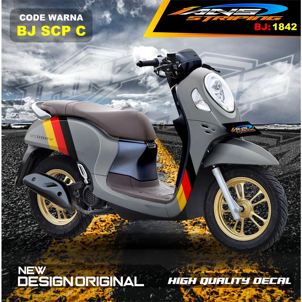 STIKER VARIASI SCOOPY FULL BODY / STIKER SCOOPY FULL BODY / STIKER MOTOR SCOOPY NEW DESAIN / STIKER MOTOR TERMURAH