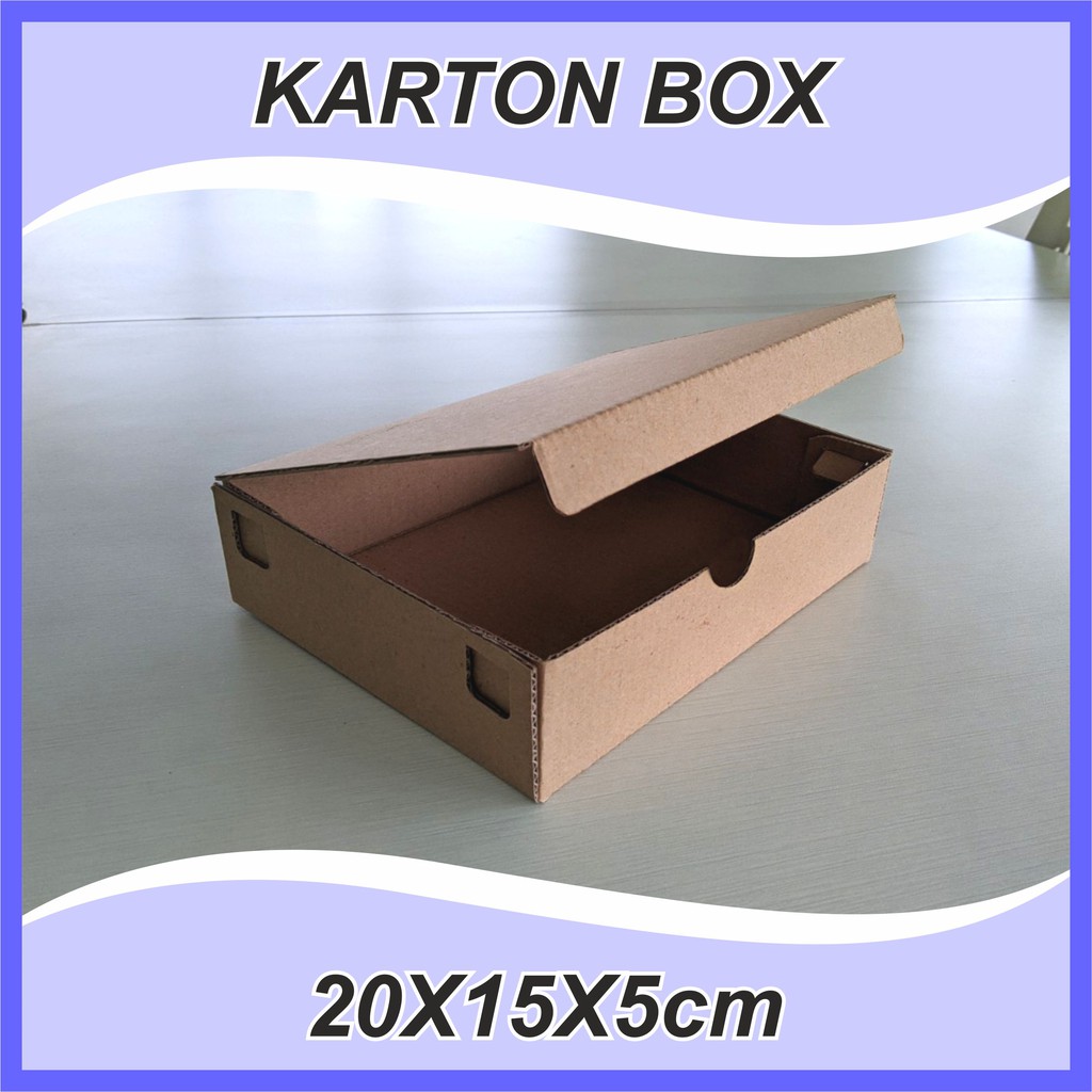 (10 pcs) Karton Box Polos 20x15x5 cm BF Kardus Packing Murah | Box die cut box souvenir box hampers dus box aksesoris box kue