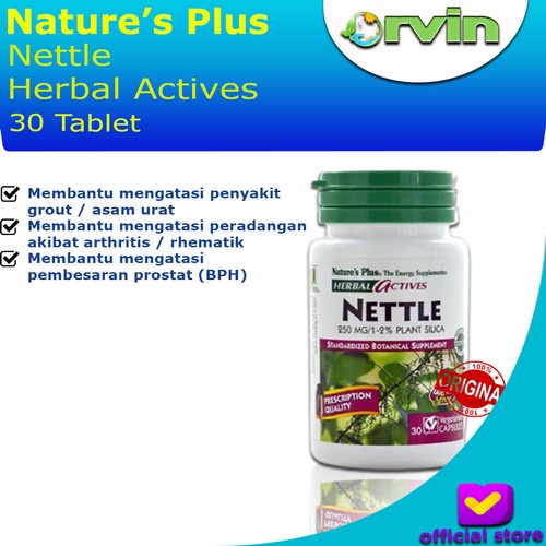 Terbaru Natures Plus Nettle 30 kapsul | Suplemen | Vitamin