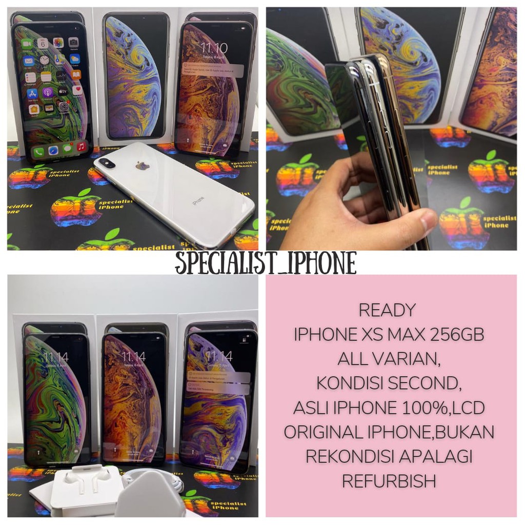 Iphone XS MAX 256gb second fullset mulus free asuransi