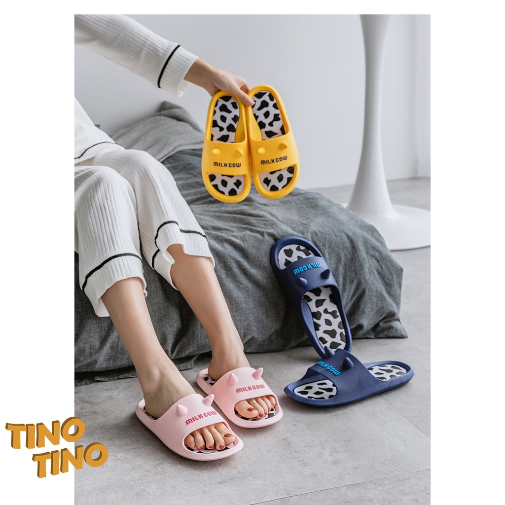 CJHS-MC TINO TINO Sandal Selop / Sandal Rumah Anti Slip Dengan Motif Sapi dan Warna Warni