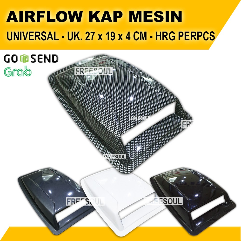 Air Flow Mobil - Airflow - Air Scoop Kap Mesin Mobil Universal Model Fortuner