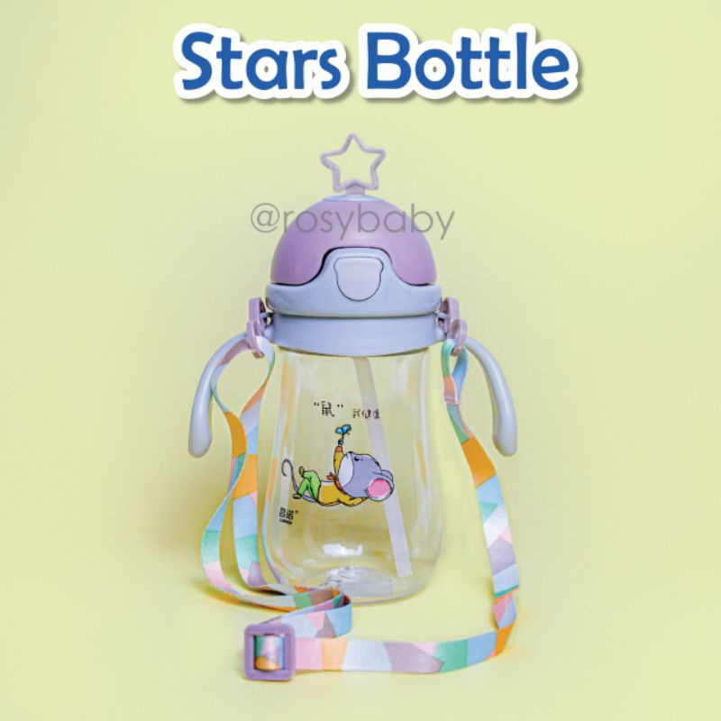 BABY SIPPY CUP / BABY STRAW CUP/ Botol Minum bayi Sedotan 280ML 370ML Botol Minum BINTANg Jerami