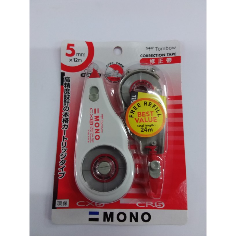 

Refill Tipex Tombow - Correction Tape - Tipex Kenko Tombow Correction Tape Ct-Cx5Cr5 5MmÃ12M (Free