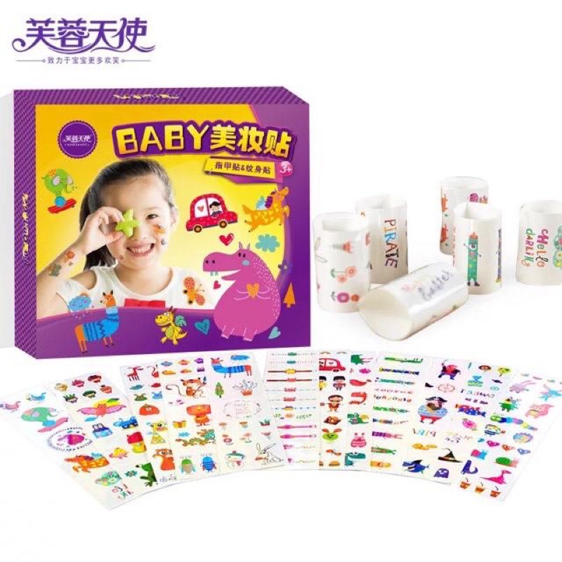 [READY] Temporary Tattoo And Nail Art Set