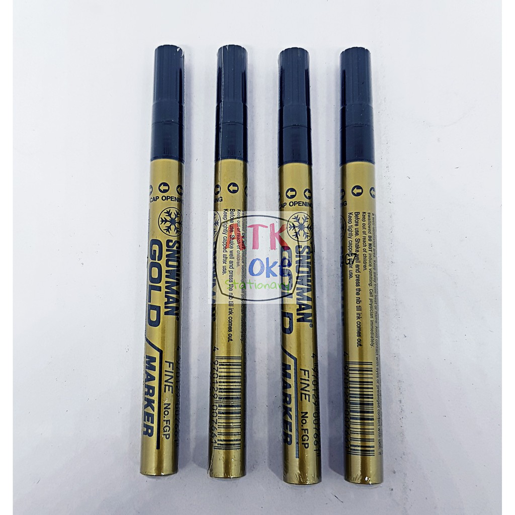

Spidol Snowman Permanent Maker Kecil (tidak bisa di hapus ) Emas / Gold