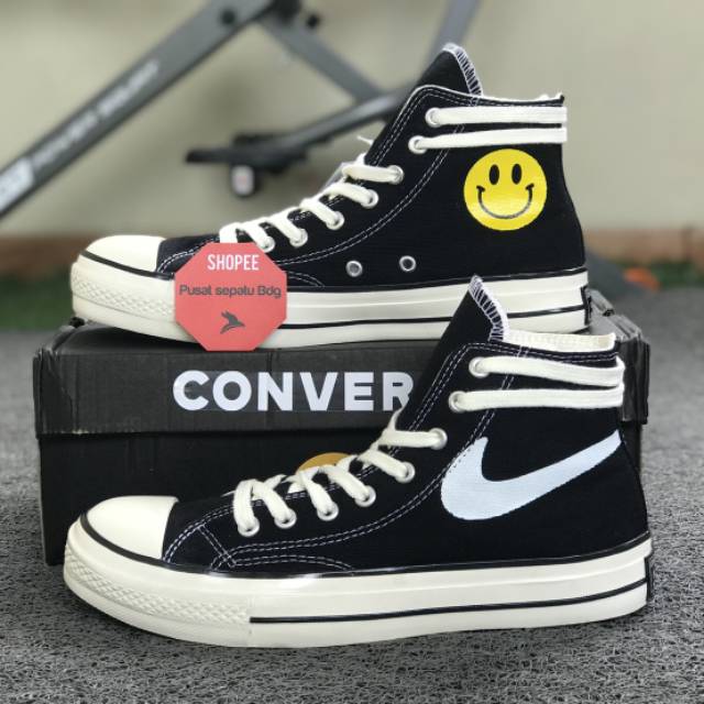 Converse 70s High Smile Nike Black White