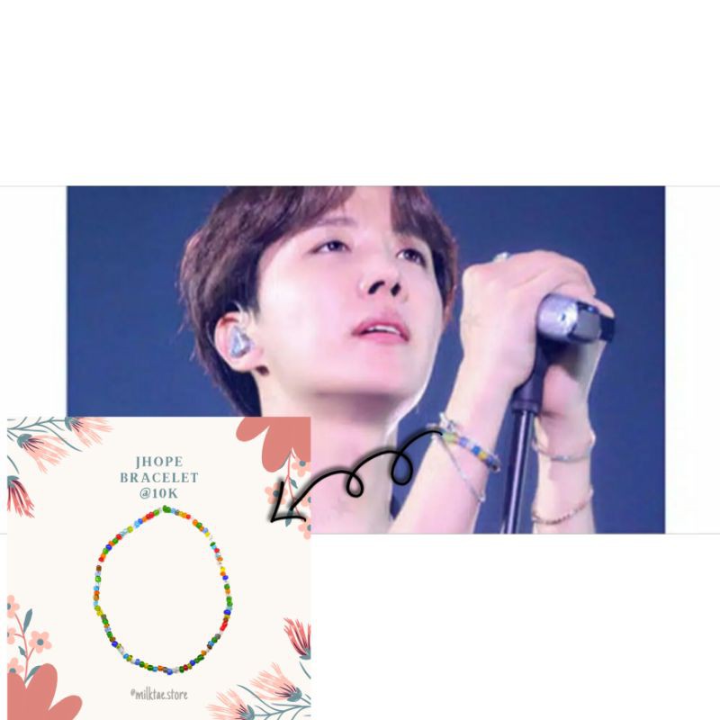 Gelang Kpop Jhope BTS (Bracelet) Beads Manik Mute