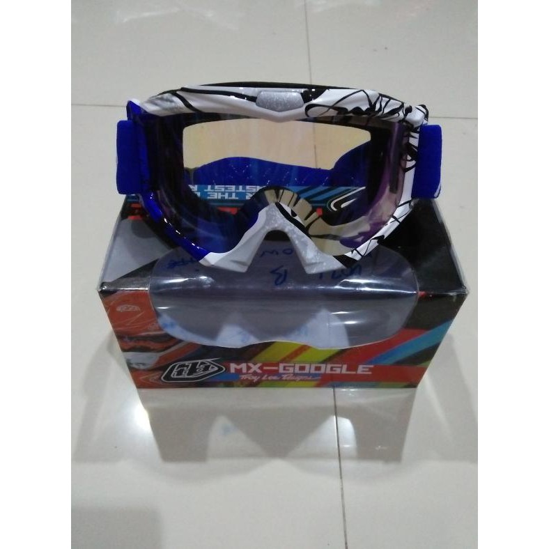 Goggle Tld Troy Lee Designs Rainbow Frame Biru