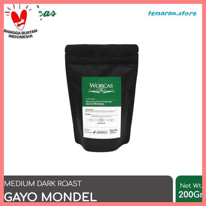 

Kopi- Kopi Arabica Aceh Gayo 200 Gram (Biji/Bubuk) | Worcas Coffee - KOPI BIJI -Biji-Kopi.