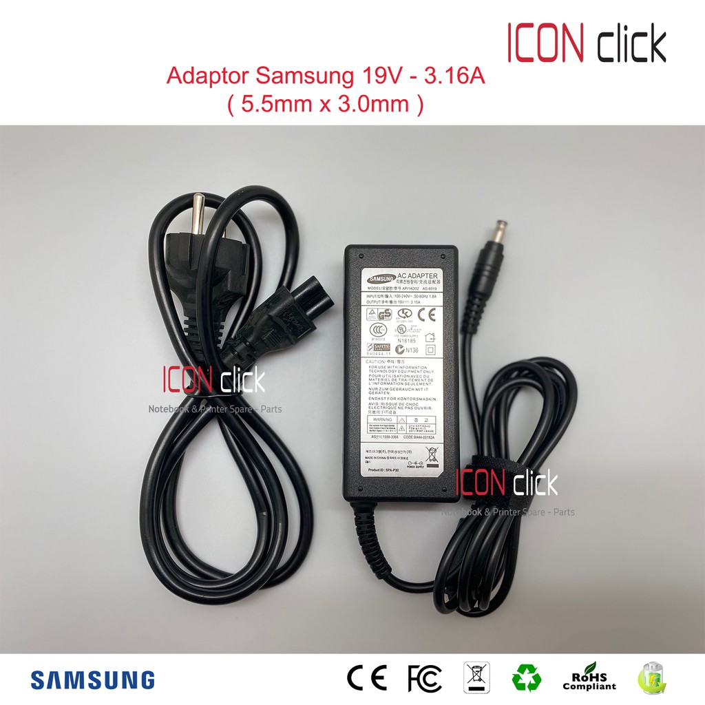 Adaptor Charger Laptop Samsung NP270 NP275 NP275e4e NP275e4v NP275e5e  NP270 NP270e4e NP270e4v