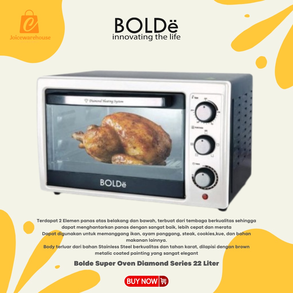 Bolde Super Oven Diamond Series 22 Liter / OVEN LISTRIK BOLDE