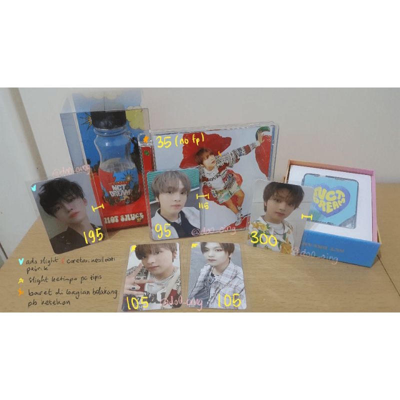 [REPRICED] PC Haechan Jaemin Kihno Hello future ver Crazy Chilling AR Selca Jewel Case cover Keyring