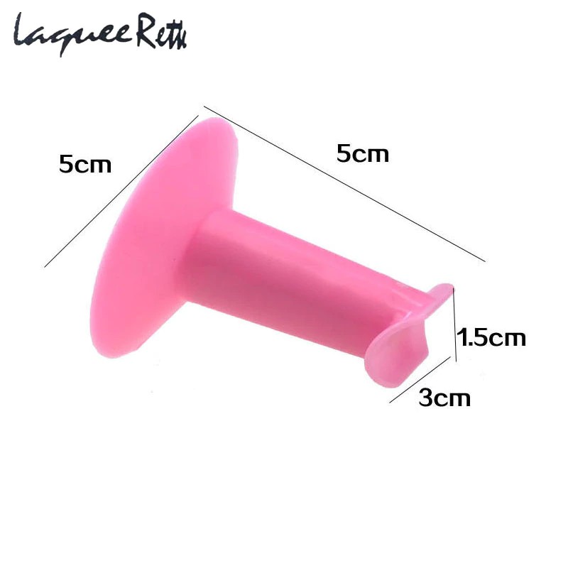 ASLI IMPORT 2PCS Soft Nail Art Pink Finger Support Stand Rest Holder For Gel Polish 3D Painting