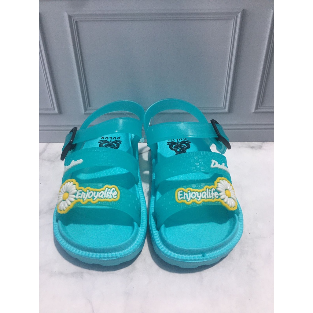 DX-323E-GN Sandal Gunung Anak Perempuan Motif Bunga Merek Dulux Ukuran 20-25