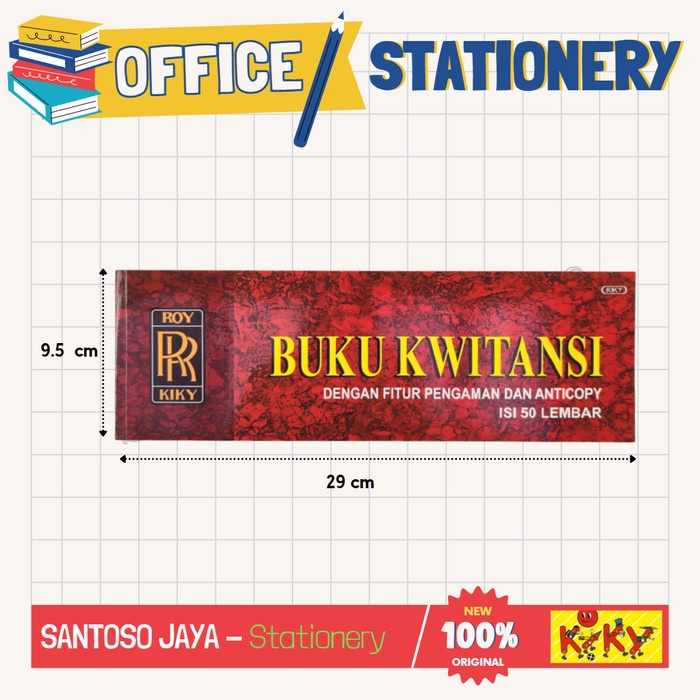 

Buku Kwitansi KIKY - Buku Kuitansi KIKY Sedang - Tanggung 50 lembar