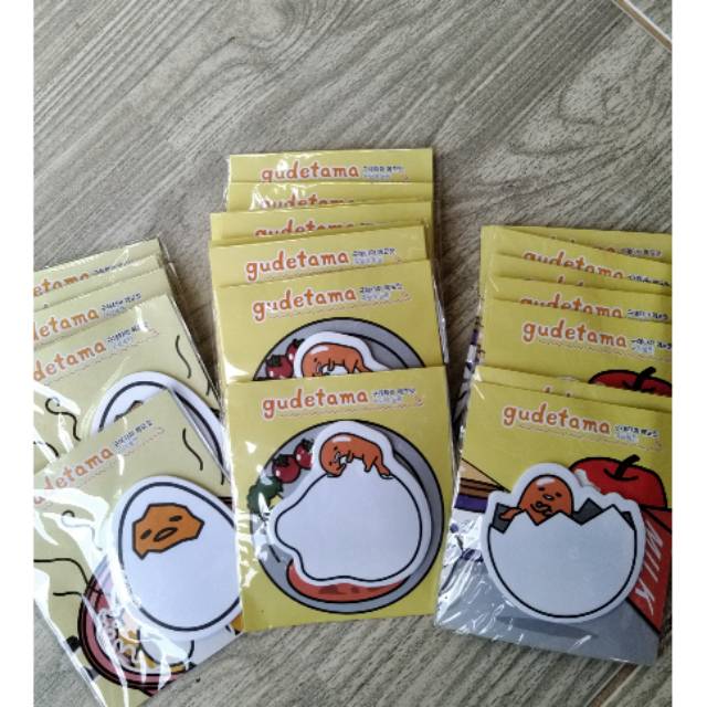

Sticky notes gudetama, animal, cookies girl, lucky bear
