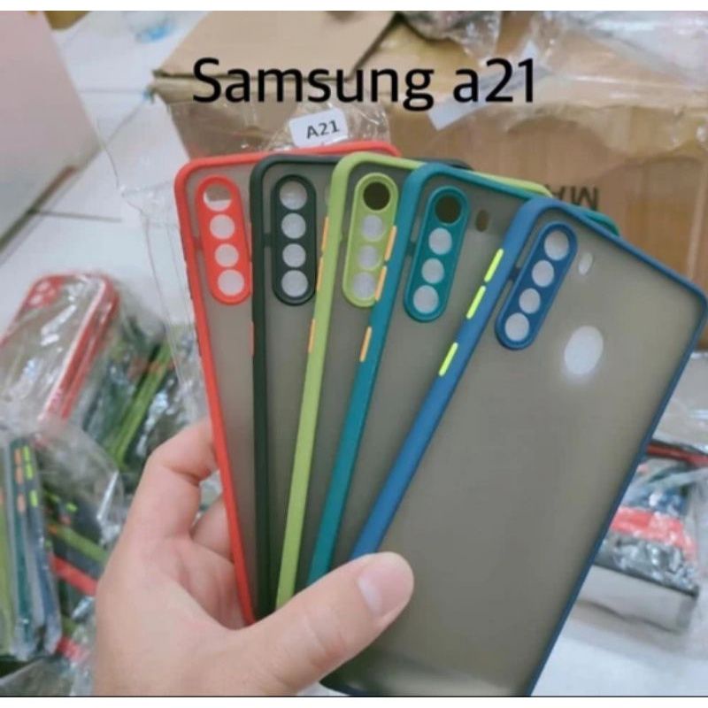 Slikon terbaru tipe Hp Samsung A21S/A21 My Choise Case Dove Bumper Aero Fuze Macaron