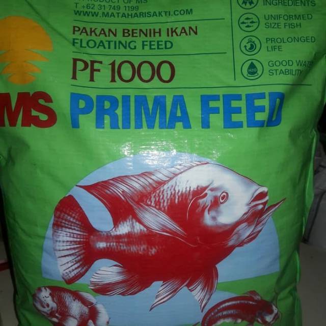 500 gram - Pelet pakan bibit ikan lele nila patin PF1000