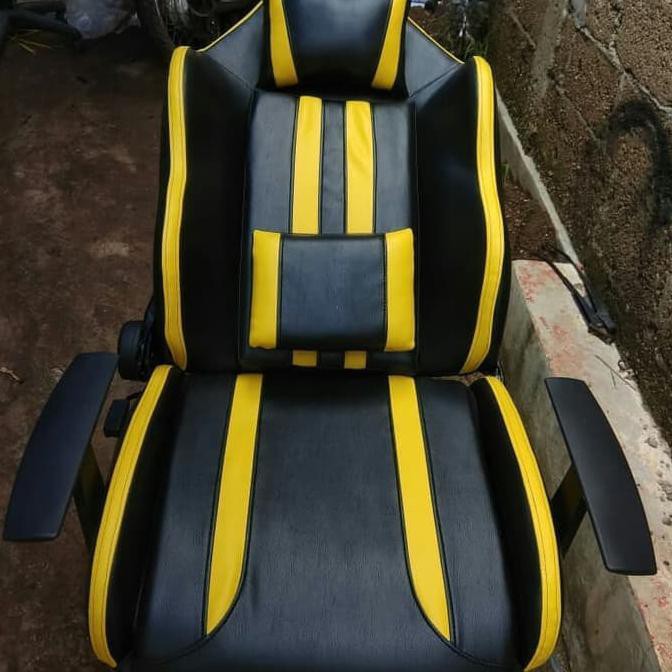 Produsen Kursi Gaming Racing Reclining Tangan T Termurah Bekasi - Hitam