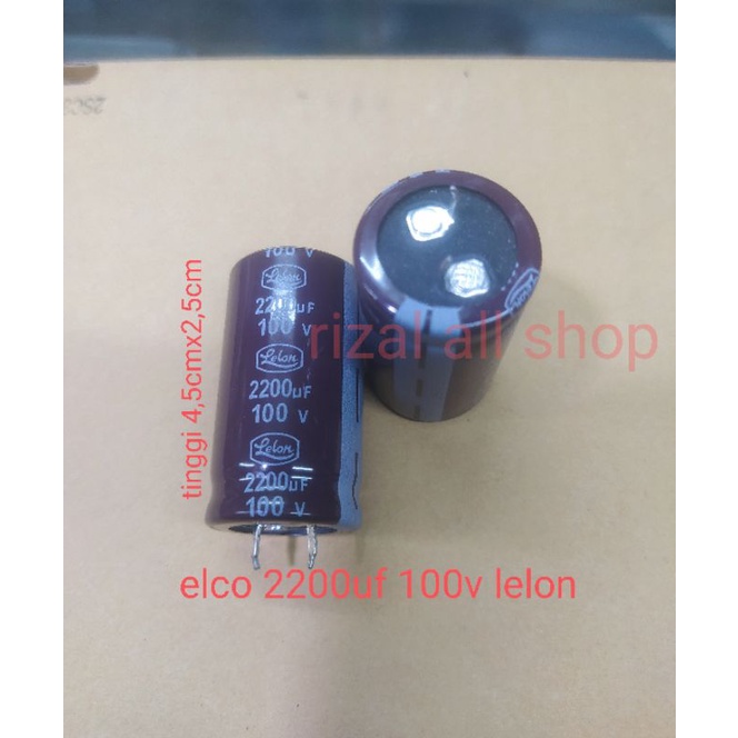 elco 2200uf 100v lelon (per buah)