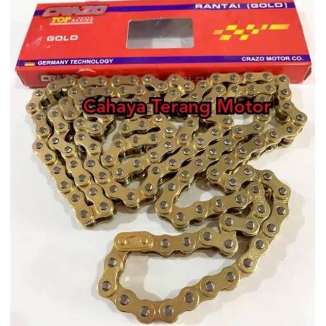 RANTE RANTAI GOLD EMAS MOTOR 415H / 428H - 130L/140L