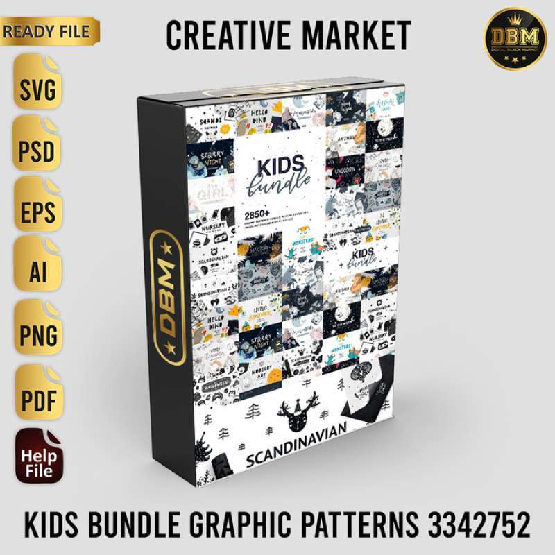 Kids Bundle Graphic Patterns - Vector Designs