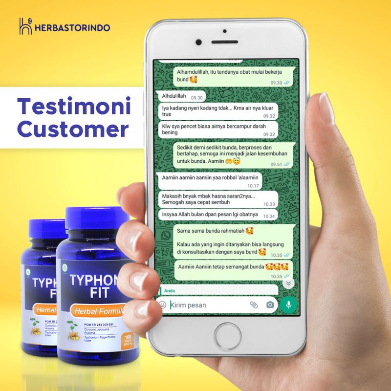 TYPHONA FIT OBAT HERBAL UNTUK TUMOR, KISTA, MIOM, KANKER ( PAYUDARA, SERVIK,