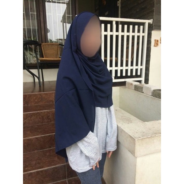 TOP BEST SELLER Valisha Pashmina Basic Navy - hijab kerudung khimar jilbab syari