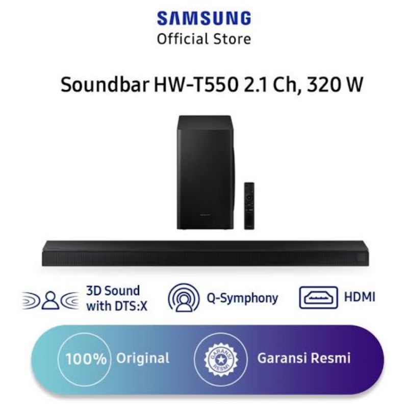 SAMSUNG HW-T550 SOUNDBAR 320 WATT HWT550