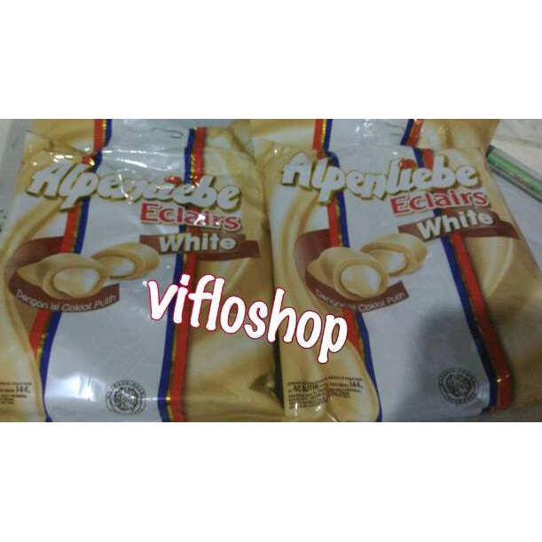 

[ A - H ] Permen Alpenliebe Eclairs White & Chocolate Kemasan Bag 144 gram (isi 40)