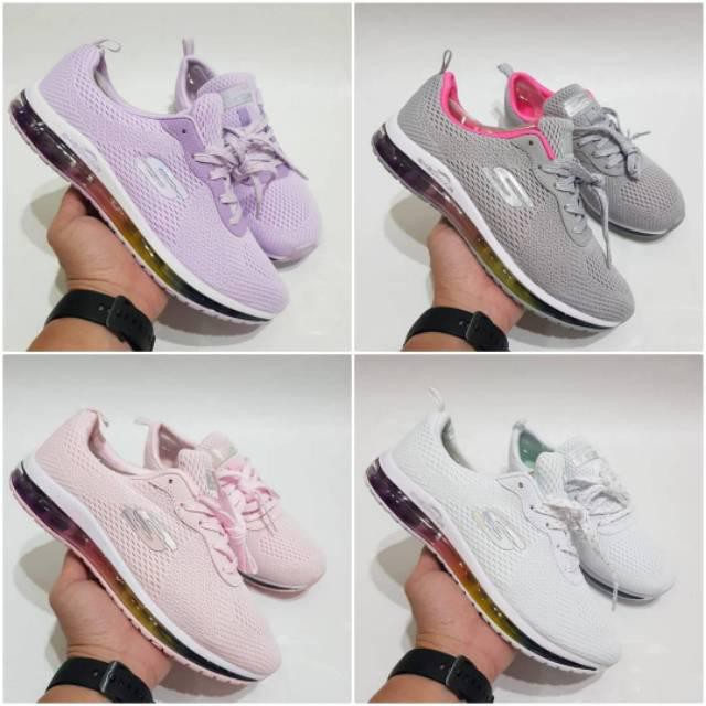 Sepatu Skechers Sketcher Skecher Air Woman+ Lengkap Box