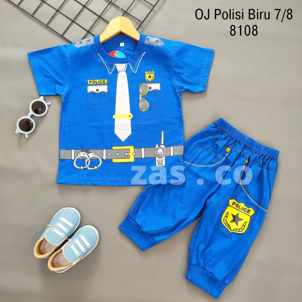 Setelan Baju Polisi / Baju Polisi Anak Laki laki