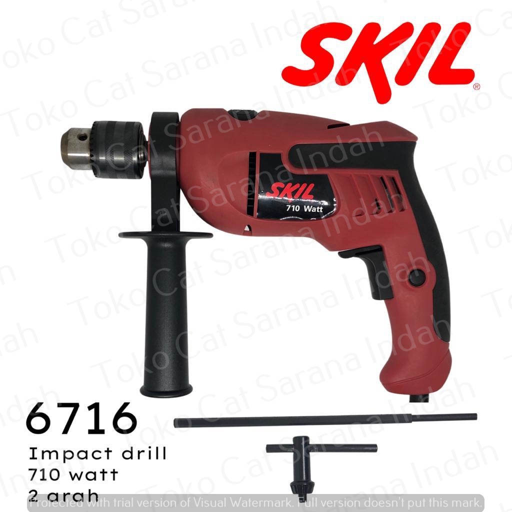 SKIL BOR IMPACT DRILL 6716 2 ARAH DUA ARAH 710 WATT MESIN BOR TANGAN ALAT BOR TANGAN MESIN BOR TEMBO