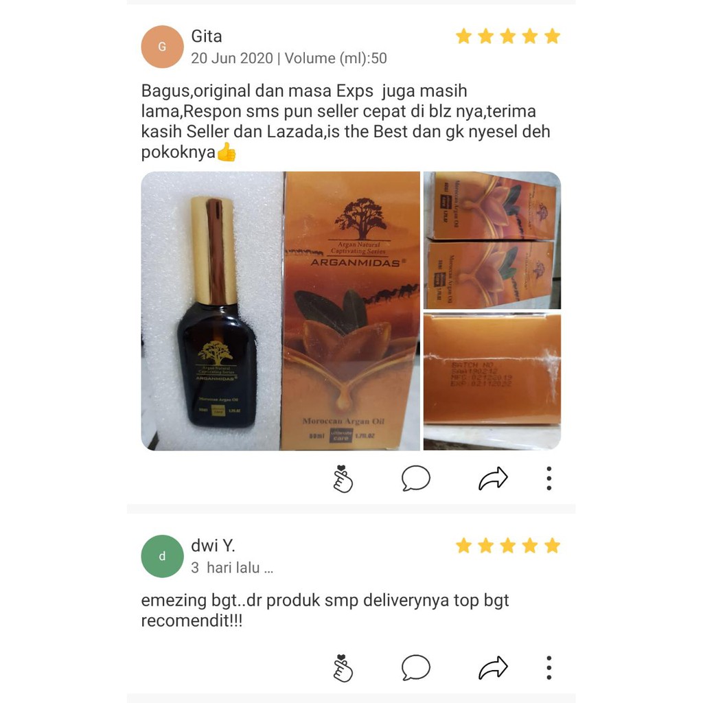 Argan Oil 50ml Pure Organik 100% Original Marocco Terjual Di Beberapa Negara