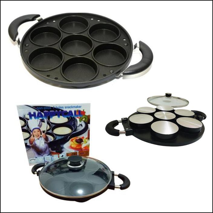 SNACK MAKER LOYANG 7 MOTIF CETAKAN KUE SERABI/APEM SELONG ANTI LENGKET
