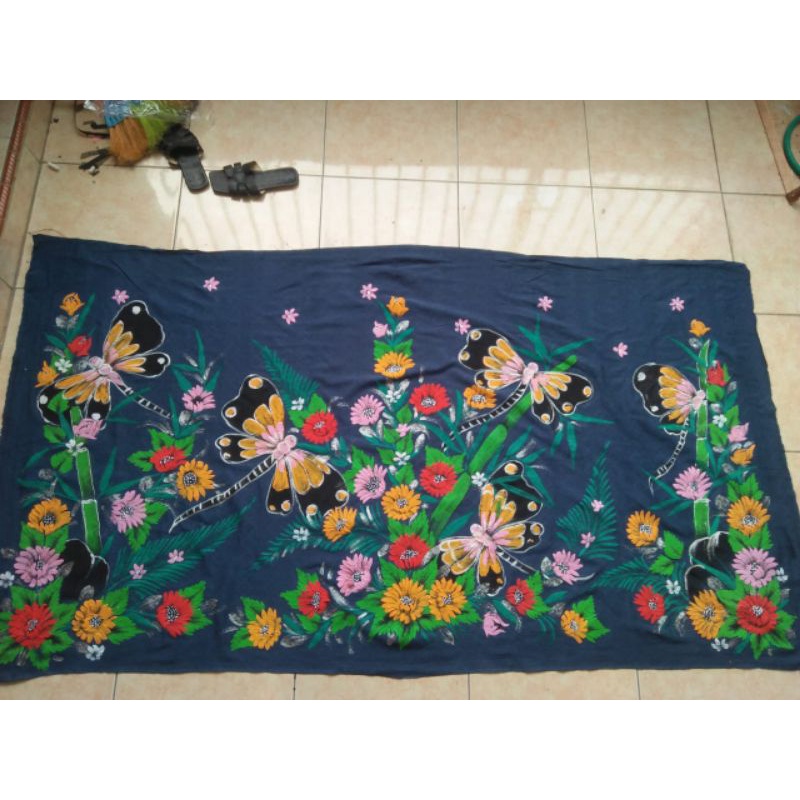 

kain batik lukis full lukis handmade timbul