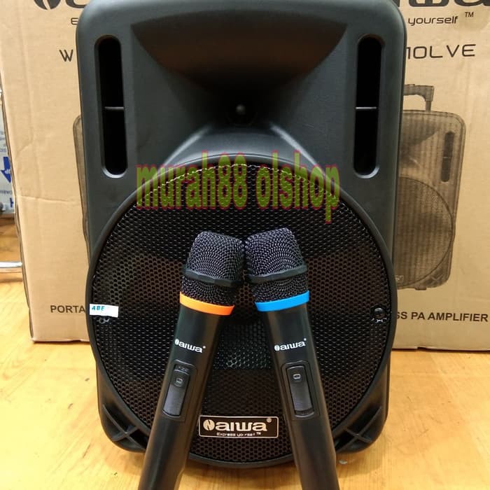 SPEAKER AKTIF WIRELESS AIWA WAS-110LVE /110 lVD BLUETOOTH 10 INCHI