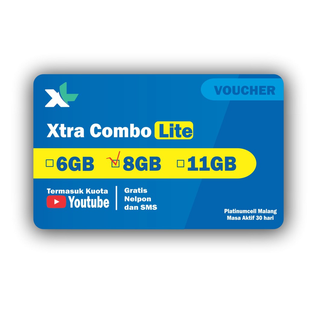 VOUCHER XL XTRA COMBO LITE 8GB | Shopee Indonesia