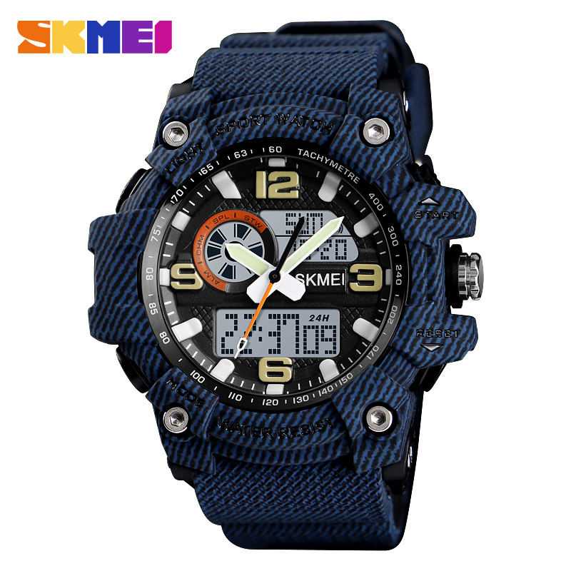SKMEI Jam Tangan Digital Wanita Waterproof Fashion Sport  1436 Aneka warna Hitam Merah Biru Hijau ku